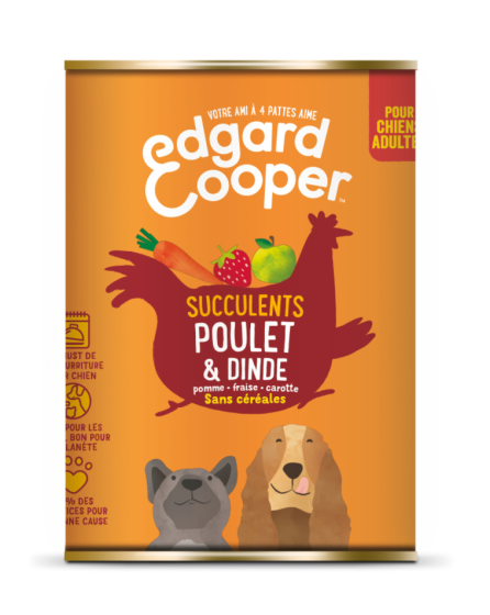 edgard cooper terrine sanscereales poulet dinde chien bd80