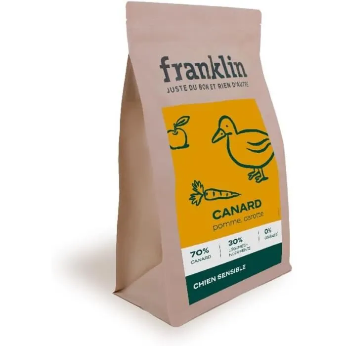 franklin croquettes chien sans cereales 15kg