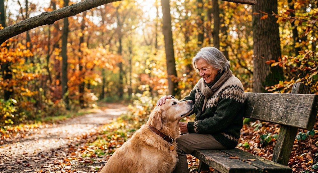 chien et sa maîtresse